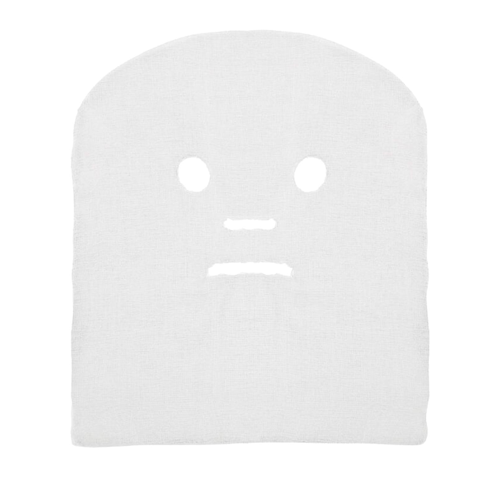 Face Mask Skincare - แผ่นมาสก์หน้าสำหรับดูแลผิว ทำจากผ้าฝ้ายสีขาว แบบพกพา ใช้ได้ทั้งที่บ้านและในร้านเสริมสวย