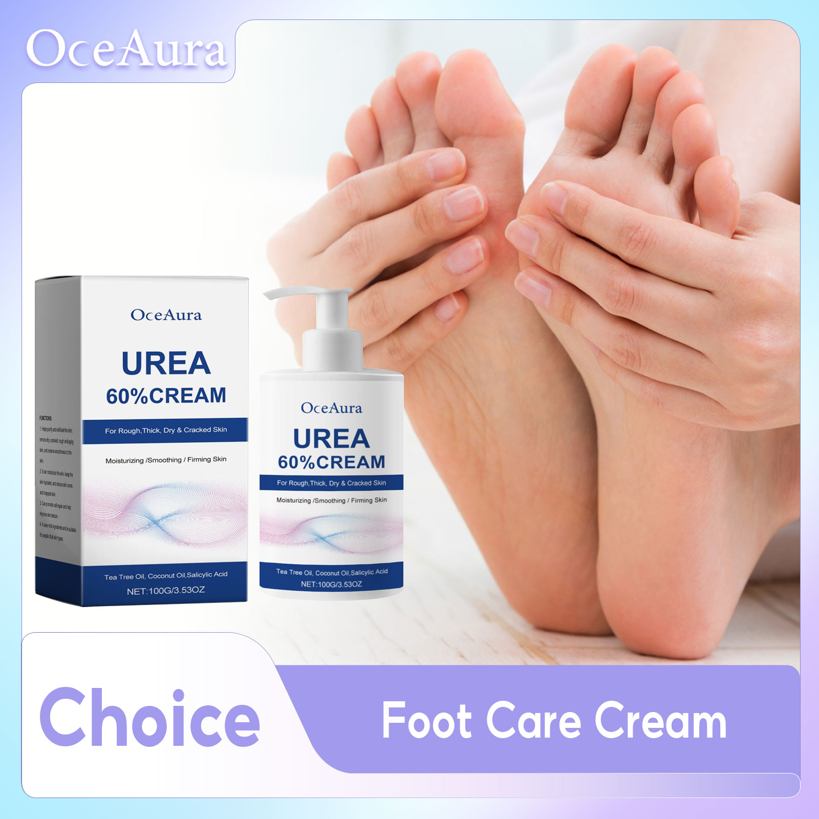 Urea Foot Cream - 60% ยูเรียครีมเท้า Anti Drying Cracked Heel