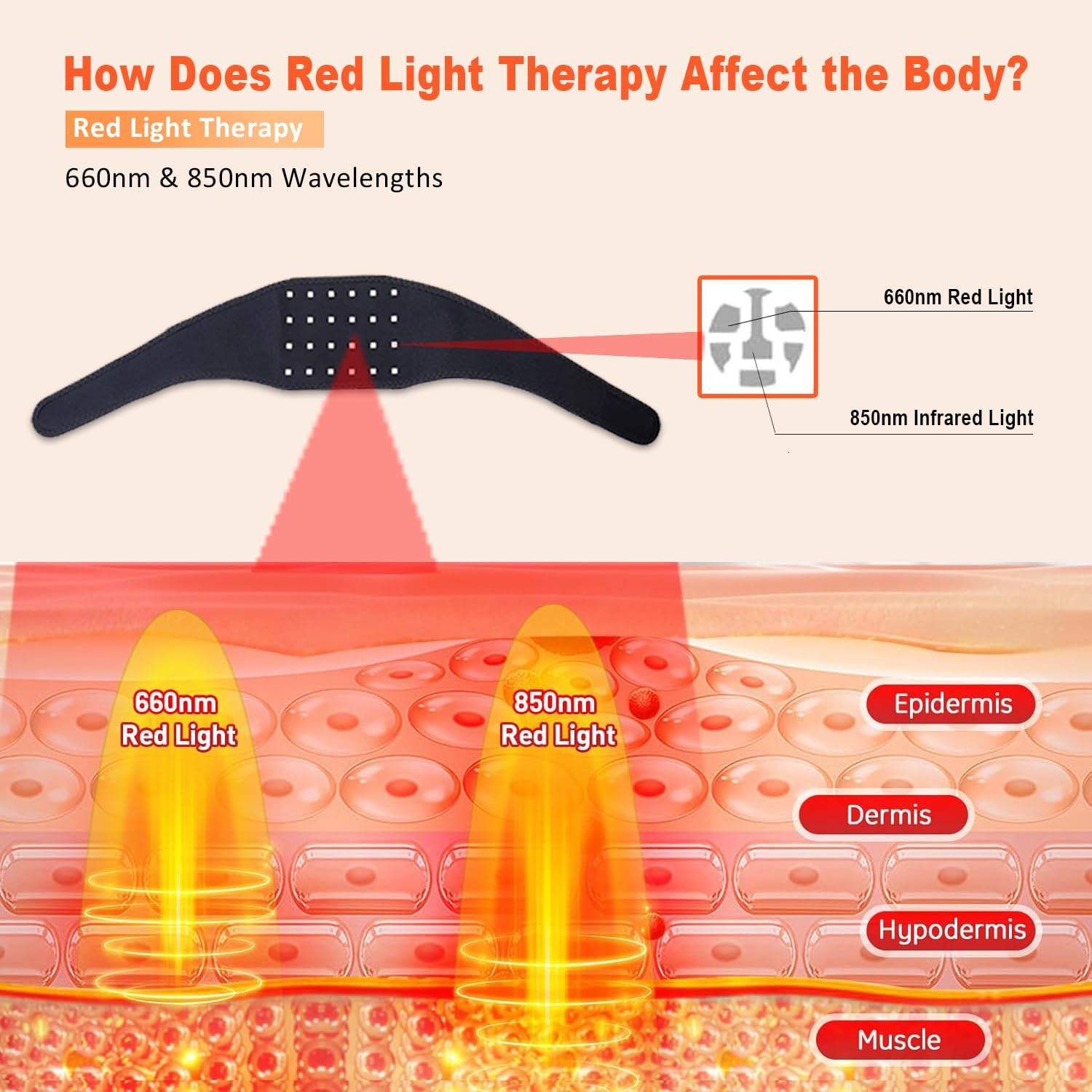 เข็มขัดบำบัดแสงสีแดง 660 นาโนเ - Skincare Glowing บทวิจารณ์และราคา