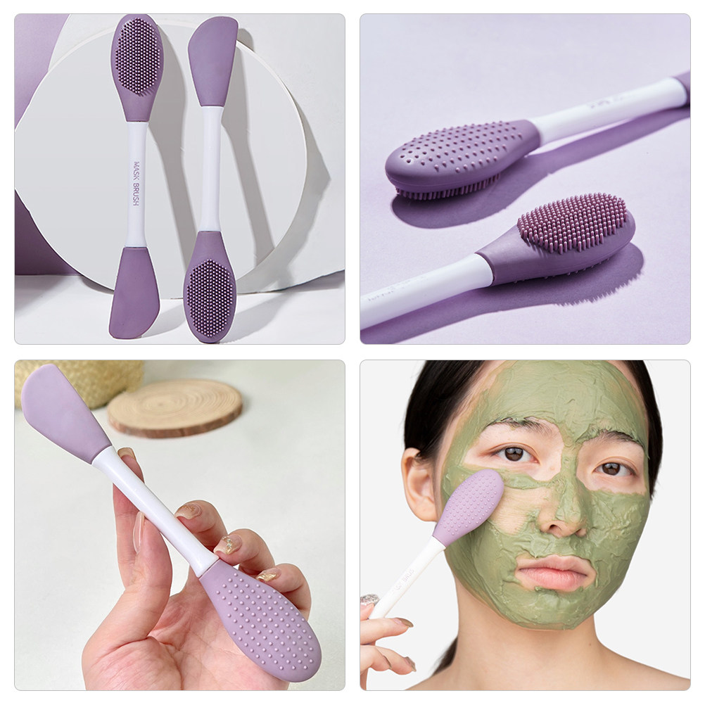 แปรงมาสก์หน้าซิลิโคนแบบสองหัว  - Cleanser Face บทวิจารณ์และราคา