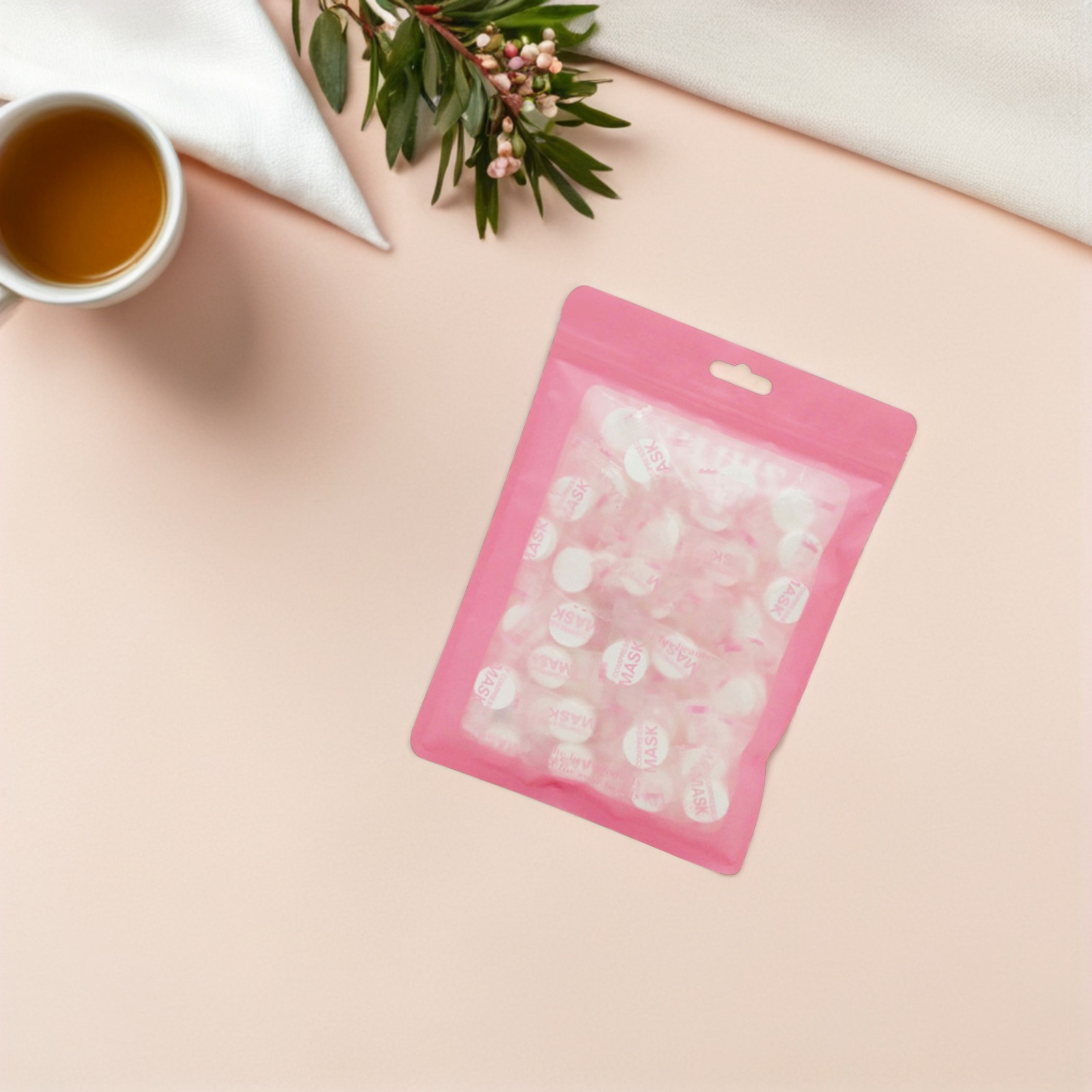 100 ชิ้น แผ่นมาสก์หน้าแบบใช้แล - Face Mask Skincare บทวิจารณ์และราคา