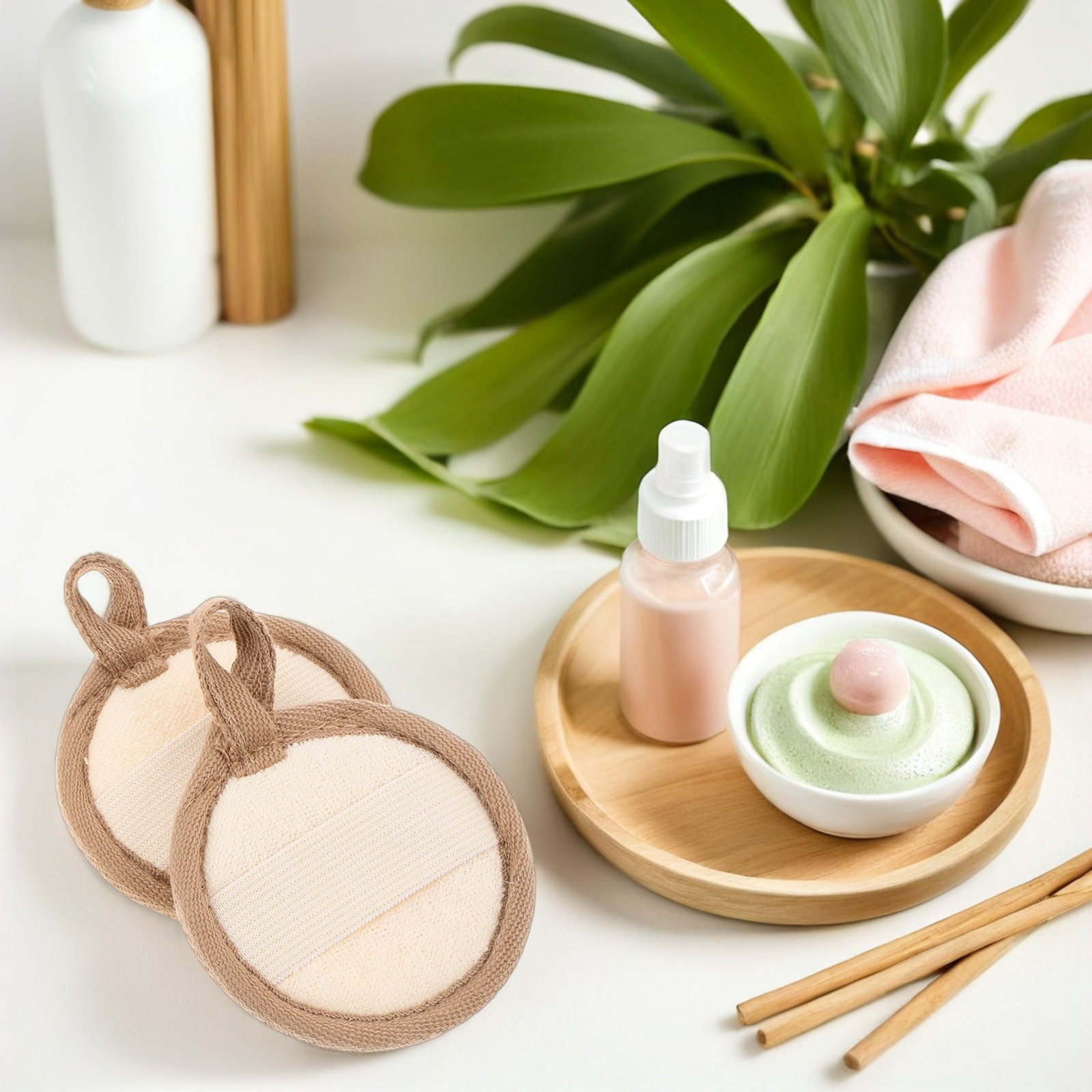 8 ชิ้น แผ่นใยบวบธรรมชาติสำหรับ - Cleanser Face บทวิจารณ์และราคา
