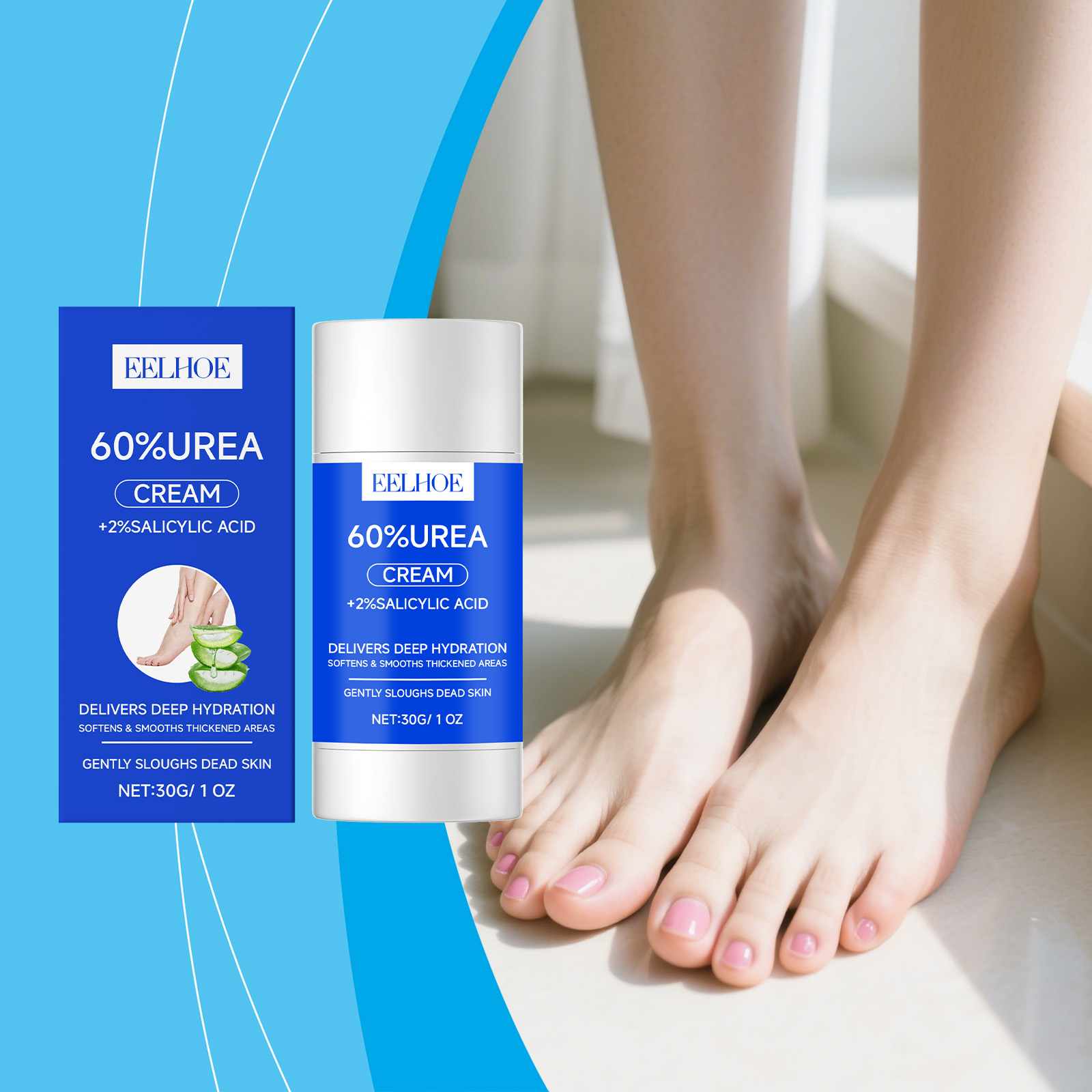 ครีมบำรุงเท้ายูเรีย 60% บำรุงผ - Urea Foot Cream บทวิจารณ์และราคา