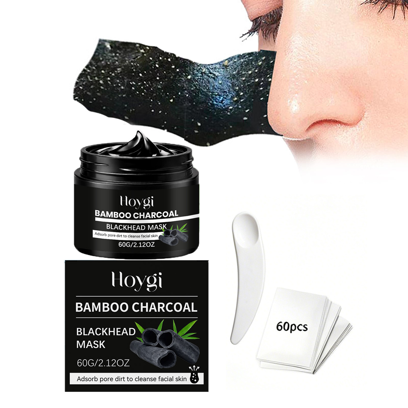 มาส์กถ่านไม้ไผ่ลอกสิวเสี้ยน ทำ - Face Mask Skincare บทวิจารณ์และราคา